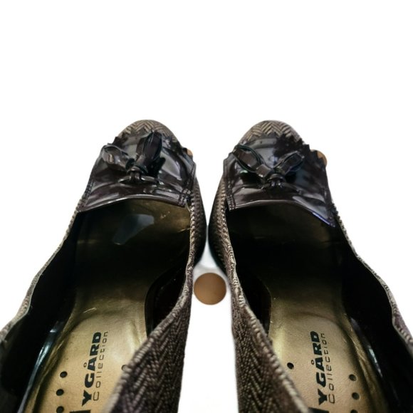 💛2/$22💛 NYGARD Wool/Tweed Loafer-style Women’s 4" Heels (Brown Textile) - EUC - Picture 8 of 8